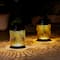 Glitzhome® 8.75" Metal Cutout Solar Powered Hanging Lantern Set
